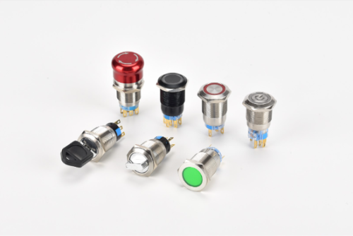 Stainless Steel Metal Push Button Indicator Light